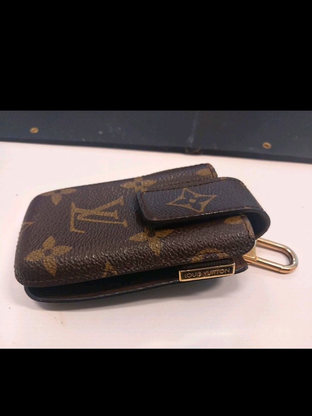 Louis Vuitton Brown Monogram Keyring Key Pouch